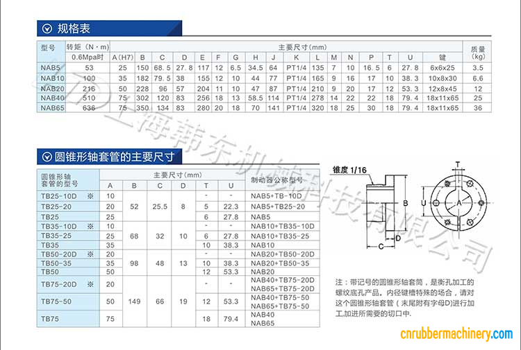 NAB气动制动器