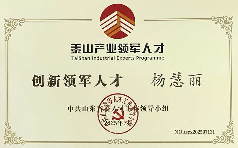 软控股份杨慧丽获评山东省泰山产业领军人才